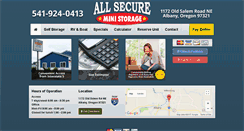 Desktop Screenshot of albanyministorage.com